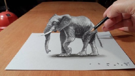 #大神#纯手工的3D素描，吊炸天的节奏[嘻嘻]