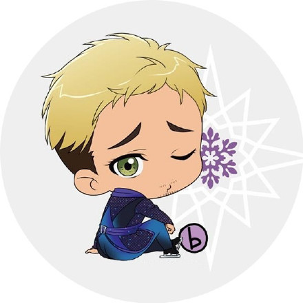 一组超级萌的冰上的尤里头像[嘻嘻][可怜]