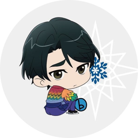 一组超级萌的冰上的尤里头像[嘻嘻][可怜]