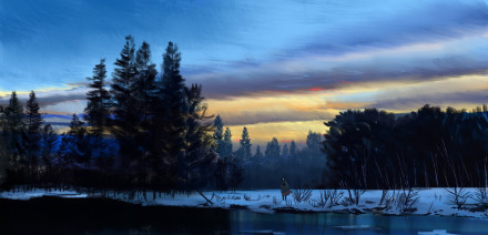 #二次元美景#遗世独立，一画一世界，让人遐想无限[悲伤]