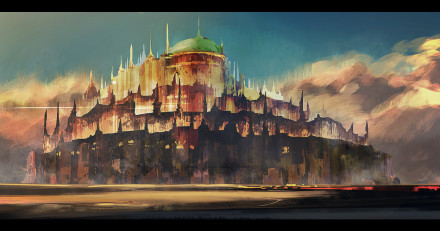 #二次元美景#遗世独立，一画一世界，让人遐想无限[悲伤]