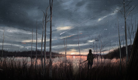 #二次元美景#遗世独立，一画一世界，让人遐想无限[悲伤]