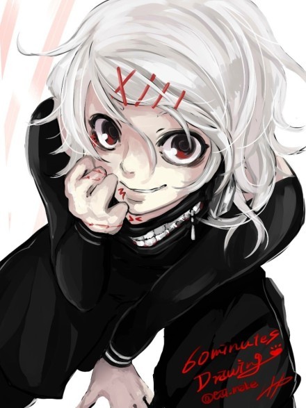 东京食尸鬼抽象作品，一向都是品质保证呀[嘻嘻]