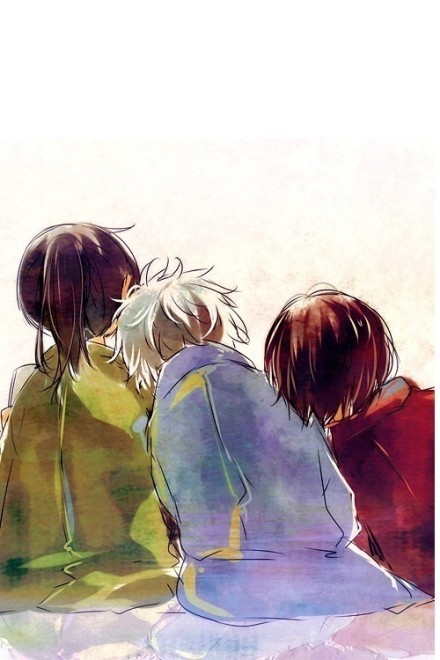 银魂同人美图   万事屋一直到最后[悲伤]