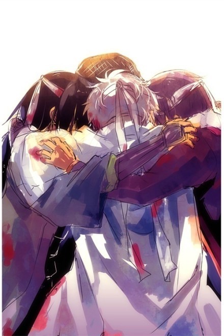 银魂同人美图   万事屋一直到最后[悲伤]