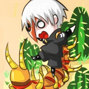 一组金木蜈蚣形态的Q版头像。萌死了！！！[可怜]突然就不害怕蜈蚣了有木有！！[哈哈]