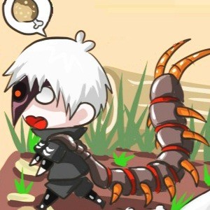 一组金木蜈蚣形态的Q版头像。萌死了！！！[可怜]突然就不害怕蜈蚣了有木有！！[哈哈]