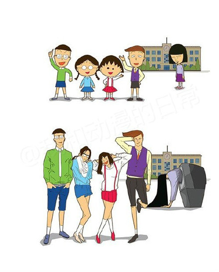 【当动漫人物长大后】魔性画风，还我清纯^_^