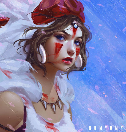 插画师NUMYUMY的动漫影视人物作品，画风细腻很美。里面分别都是谁你认出来了吗？[思考]我只认出了幽灵公主和千寻[嘻嘻][晕]