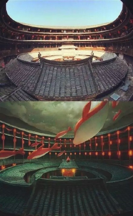 #大鱼海棠##二次元三次元#傻傻分不清楚的那些唯美画面[花心][嘻嘻]