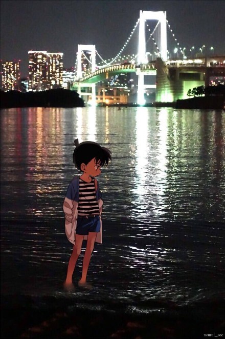 好帅的场景，好帅的柯南，#二次元三次元#傻傻分不清楚[害羞]