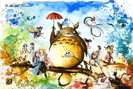 西欧画家笔下的宫崎骏，画风华丽，笔触细腻，大爱[害羞][嘻嘻]