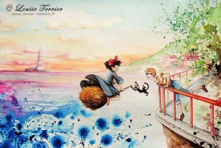 西欧画家笔下的宫崎骏，画风华丽，笔触细腻，大爱[害羞][嘻嘻]