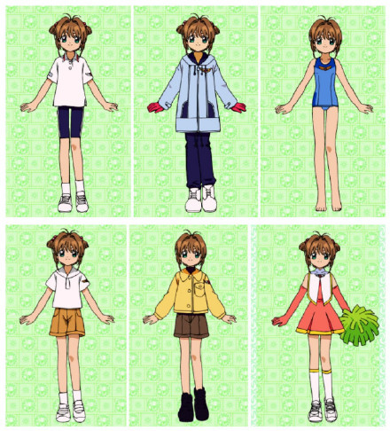 小樱的百变服装秀，个个都很有创意，眼睛都看花了[哈哈]