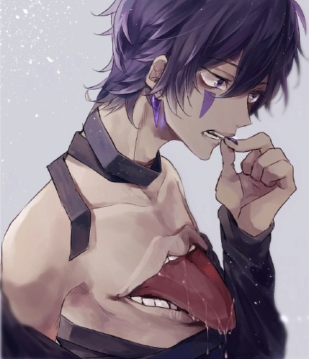 霓虹有才画师的作品，有诡谲，有唯美，大爱[花心]