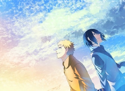 鸣人和佐助的羁绊系列插画，侥幸汇成河[嘻嘻]