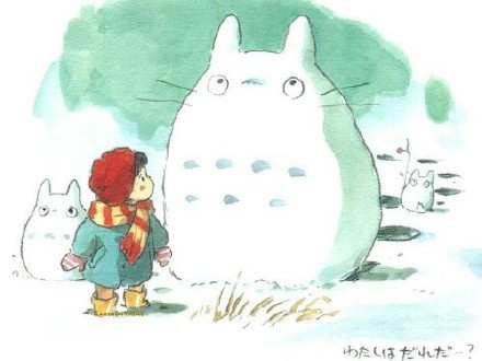 吉伯力龙猫美图，萌萌哒的，萌化了[可怜]