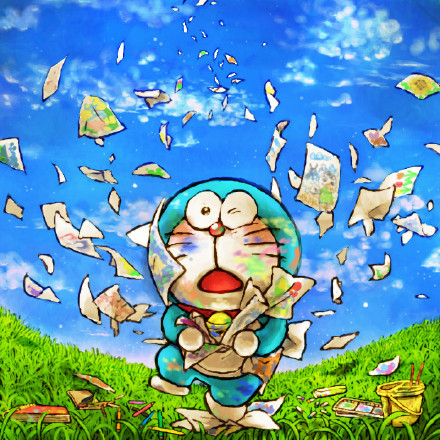 哆啦A梦的另类画风，绝美[悲伤]