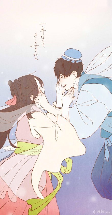 这组风格画好甜，甜到让人心悸[嘻嘻]