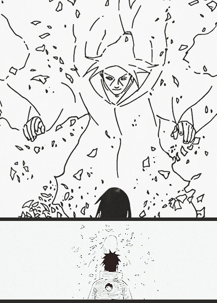 鸣人和四代 佐助和鼬
相聚亦有时，后会终无期