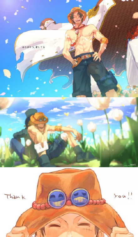 艾斯和路飞的开始和结束。
故事的开始是那么的美好
结尾却令人唏嘘
“从今天起，我们就是兄弟了”[悲伤]