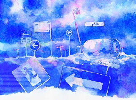 Blue伤感风的漫画作品[悲伤]