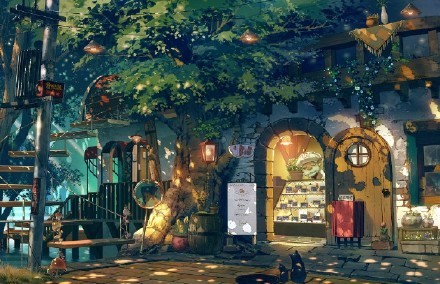 二次元里的那些唯美想象，画风唯美[可怜]