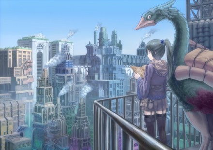 日本画师笔下的二次元妹子，画风超赞超未来，大爱[花心]