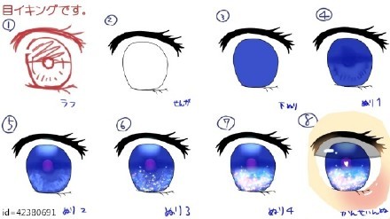 一组关于动漫眼睛的绘制参考的#教程#
需要就收藏吧[可怜]