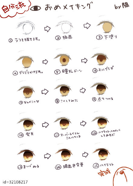 一组关于动漫眼睛的绘制参考的#教程#
需要就收藏吧[可怜]
