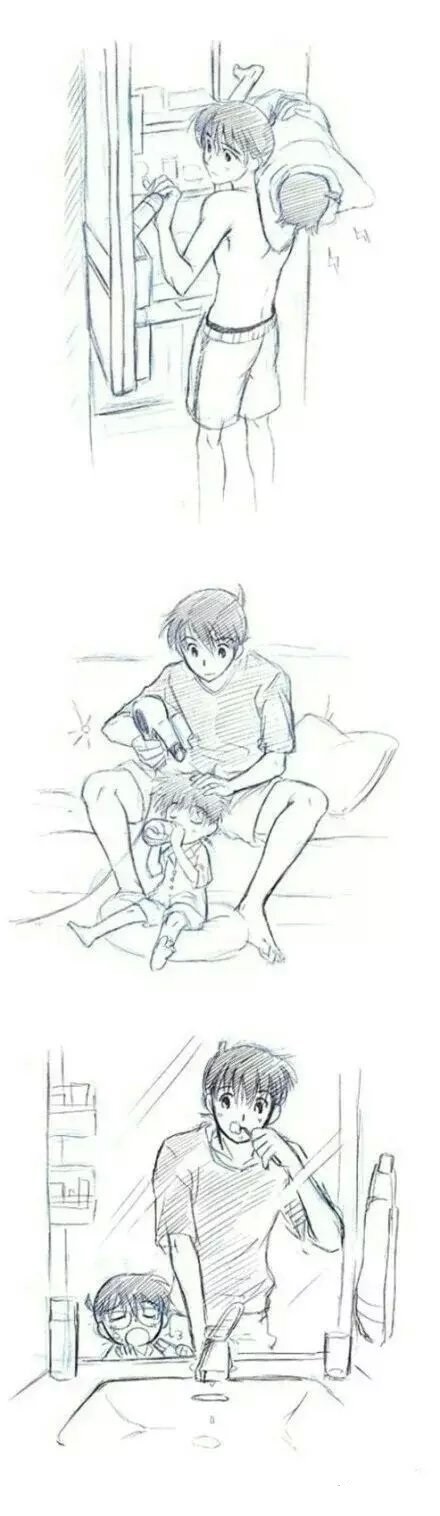 假如江户川柯南和工藤新一是两兄弟，会不会很有爱，还是相爱相杀[思考]