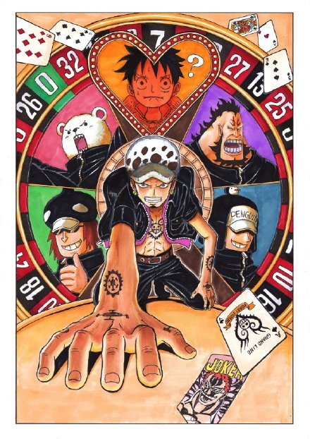 红心海贼团版GOLD海报！[嘻嘻]