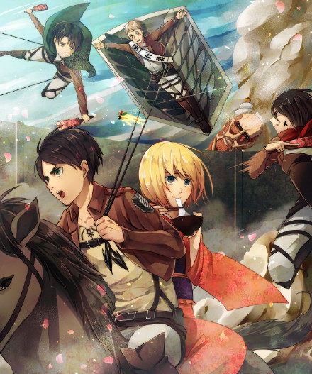 超华丽画风，兵长三笠金木所有槽点人物都聚齐了[哈哈]