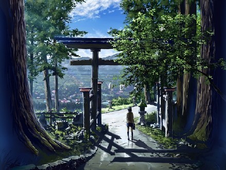 日本的二次元漫画风风景，美腻[嘻嘻]#二次元三次元#傻傻分不清楚