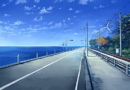 日本的二次元漫画风风景，美腻[嘻嘻]#二次元三次元#傻傻分不清楚