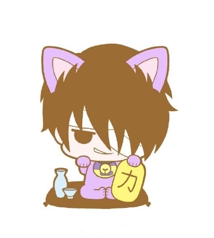 银魂#周边# 银他妈官方推出招财猫主题挂件，萌死个人！[可怜]