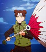 中国女孩，木叶的一股中国风 天天（Tenten）[害羞]