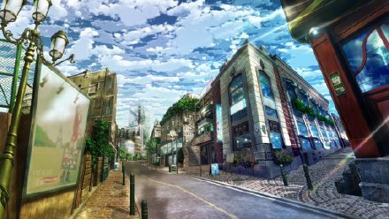 二次元街道美景，好像穿越到那里去看看[悲伤]