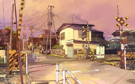 二次元街道美景，好像穿越到那里去看看[悲伤]