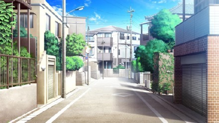 二次元街道美景，好像穿越到那里去看看[悲伤]