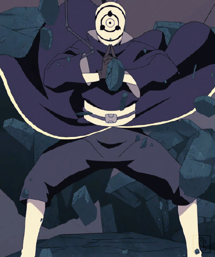 面具男阿飞带土同人美图，帅到掉渣[嘻嘻]