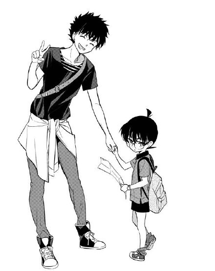 日本画师笔下黑白风的柯南基德系列[嘻嘻]
最萌身高差CP[害羞]