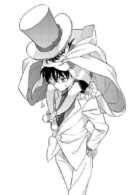 日本画师笔下黑白风的柯南基德系列[嘻嘻]
最萌身高差CP[害羞]