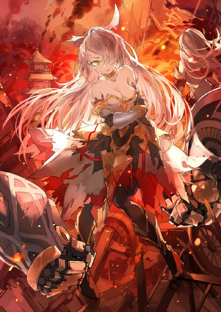 国产画师的作品，画风华丽到爆的魔女世界[嘻嘻]