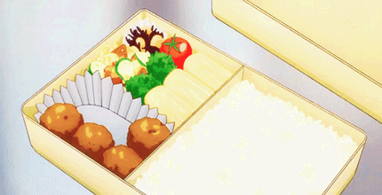 #二次元美食#感觉二次元中的便当要比三次元的好吃很多[思考]