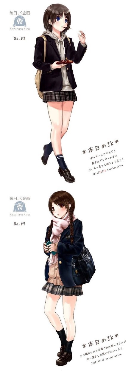 日本中学生的制服诱惑，你喜欢哪种风格[花心]