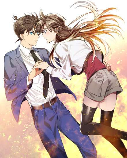 柯南#同人#美图，冲矢昴，安室透,小兰，工藤新一，赤井秀一，这个画风大爱[害羞]