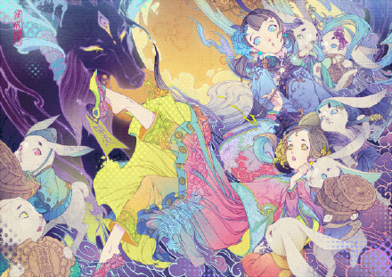 中国画师的作品，有点中国的山水风[嘻嘻]