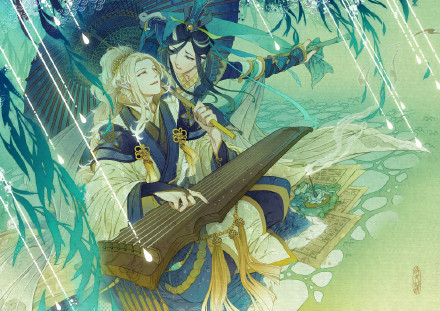 中国画师的作品，有点中国的山水风[嘻嘻]