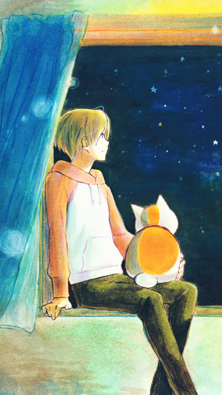 一组夏目友人帐官方手机壁纸[嘻嘻]